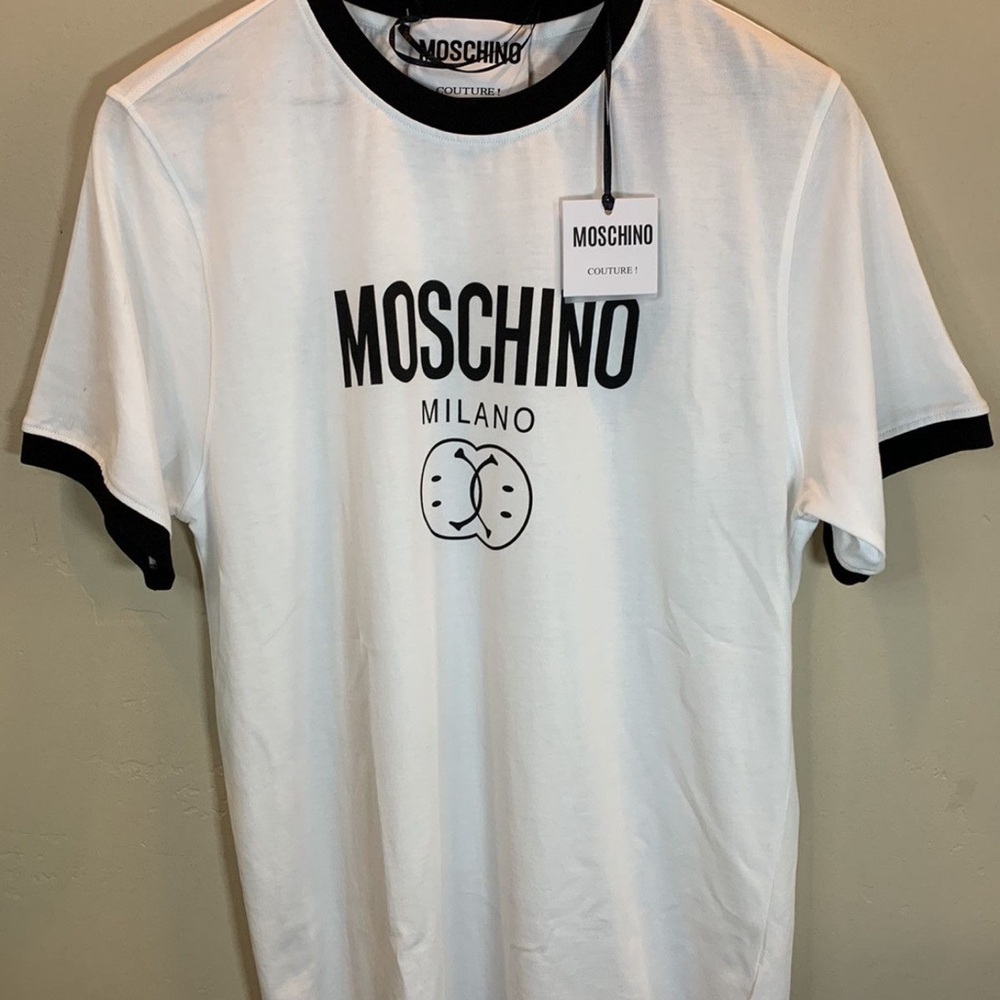 Moschino White and Black unisex t shirt